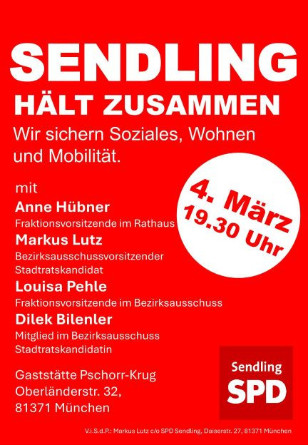 SPD: Sendling hält zusammen